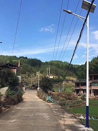 湖北創業有成不忘鄉親 他出資5萬為村里裝太陽能路燈