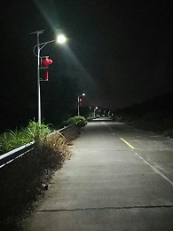 廣東省揭陽市中國結太陽能路燈安裝實例