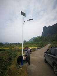廣西河池太陽能路燈工程案例