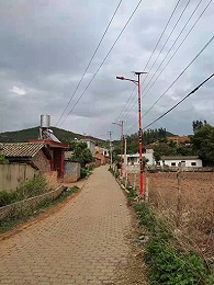 云南昆明市宜良縣安裝南德太陽能路燈