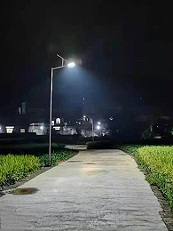 廣西省賀州市安裝新農村太陽能路燈