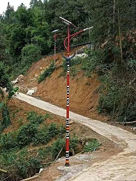 云南麗江太陽能特色路燈工程案例