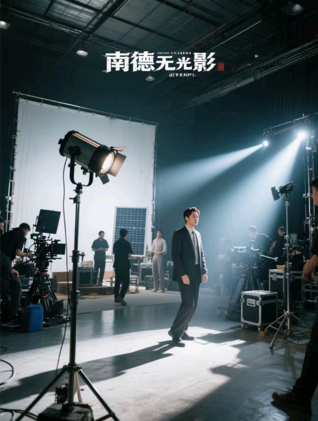 0頻閃認證!影視基地專用南德太陽能投光燈