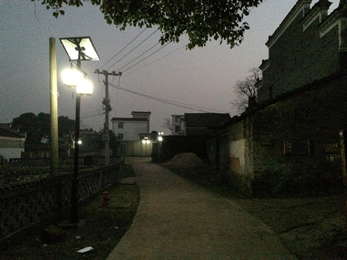 江西省吉安市吉水縣燕坊古鎮太陽能庭院燈